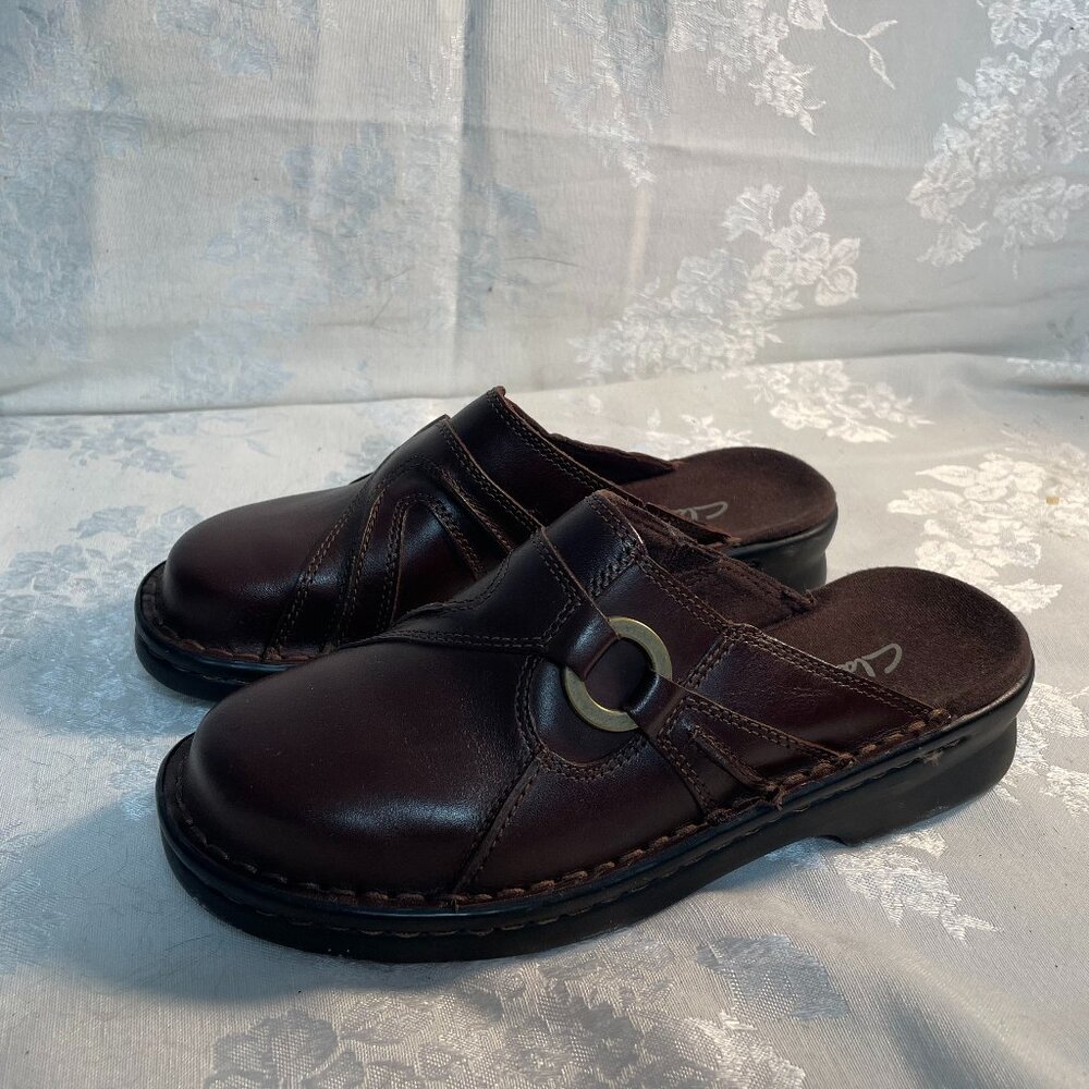 Clarkes Leather Clogs